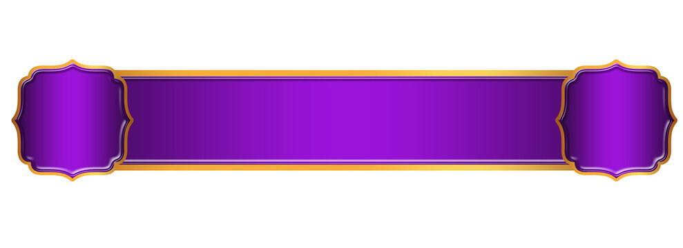 Purple Islamic Lower Third title frame label banner