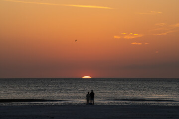 Sunset on the beach