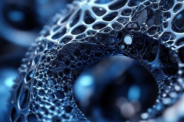 High-Tech Nanotechnology Structure – Scientific Research & Innovation Concept