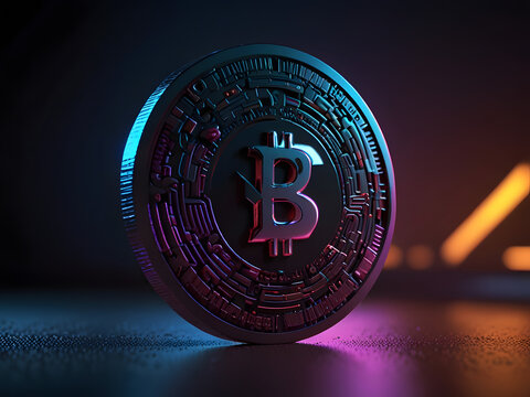 a stunning, highly detailed 3D illustration of the cryptocurrency coin named OXE, rendered in a vibrant and exaggerated style, with a phunky and cool aesthetic, showcasing a tilted facing view