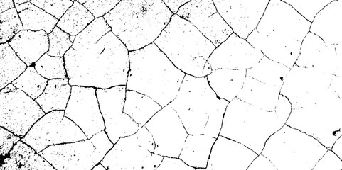 Wall fragment with scratches and cracks. It can be used as a background.  Vector illustration.