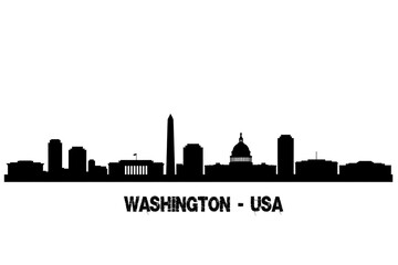 Washington skyline, con tutti i monumenti