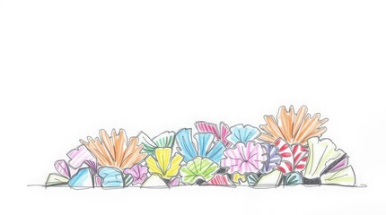 Colorful Floral Illustration with a Variety of Unique Patterns
