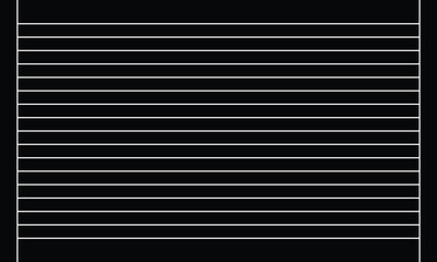 Obraz premium Grid paper. Abstract striped background with color horizontal lines. Geometric pattern for school, wallpaper, textures, notebook. Lined paper blank isolated on White&nbsp;background .