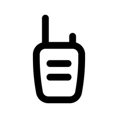 walkie talkie line icon