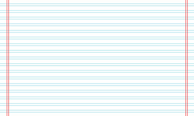 Obraz premium Grid paper. Abstract striped background with color horizontal lines. Geometric pattern for school, wallpaper, textures, notebook. Lined paper blank isolated on White&nbsp;background .