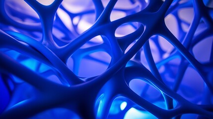 Blue glowing lines in the background. A dynamic futuristic theme with interconnected nodes. "blue, abstract, abstract, abstract, abstract. Lifestyle ".
