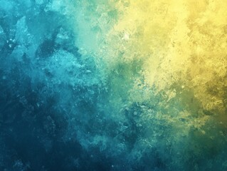 Abstract textured background with blue and yellow hues