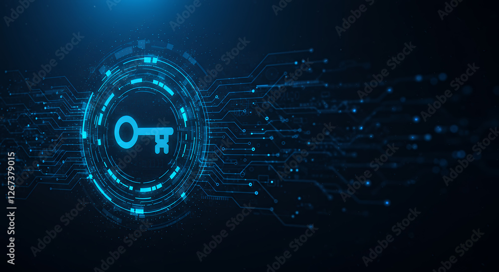 Poster digital key security: protecting your data with advanced technology & cybersecurity solutions