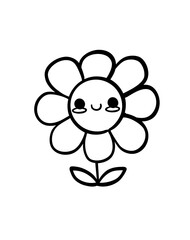 cute smile Daisy Flower