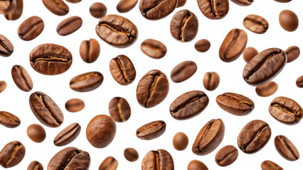 Obraz premium coffee beans on white background