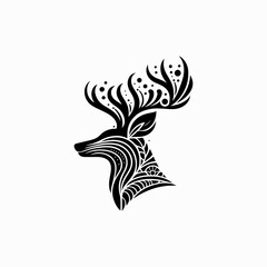 deer head silhouttee