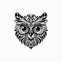 Unique and creative Owl Face, Silhouettes Owl Face