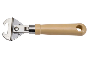 Jar opener with beige handle isolated with transparent background