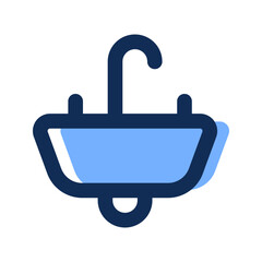 sink filled line icon