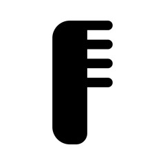 comb glyph icon