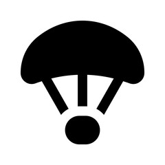parachute glyph icon