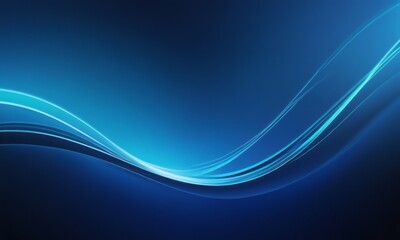 Elegant blue abstract waves creating a serene and modern background.