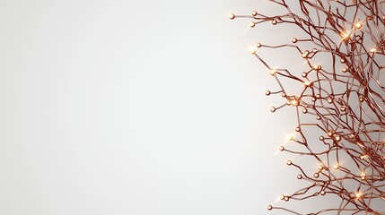 Obraz premium Abstract Decorative Branches with Glowing Light