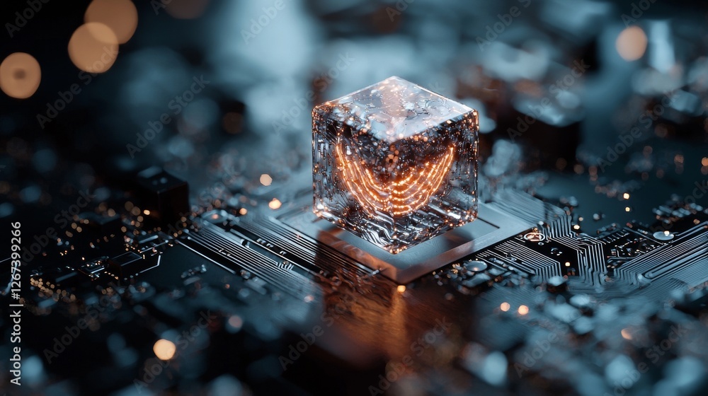 Poster delving into the vast expanse of quantum computing, a profound examination of the future of technolo