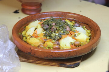 Fresh Moroccan Tajine Close up