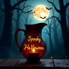 Elevate your Halloween festivities with this Classic Halloween Pitcher design, a unique and customizable piece that brings together elegance, spookiness, and vintage charm. 