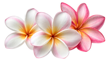 plumeria flower isolated on transparent background