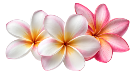 plumeria flower isolated on transparent background