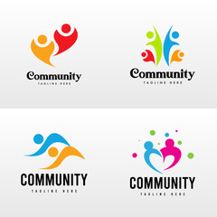 Fototapeta premium Community Logo Design Template