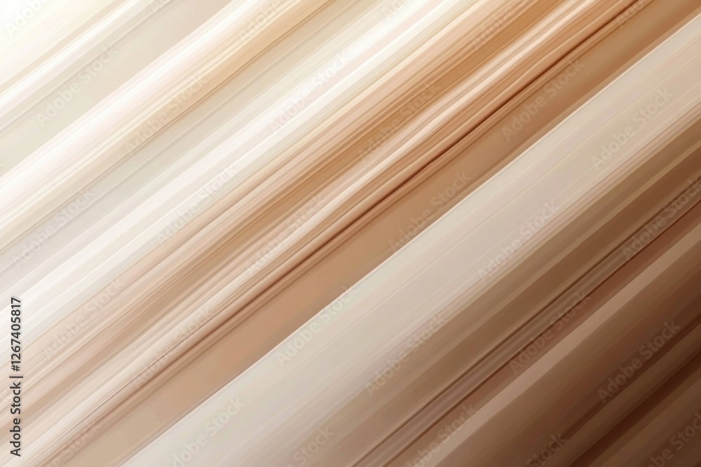 Poster abstract composition featuring smooth, flowing lines in warm beige tones, creating a calming backgro