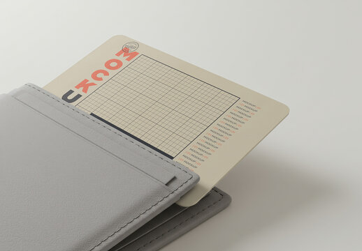 Credit Card Mockup coming out from Wallet