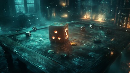 Dice game on the desktop