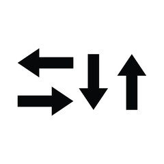 arrow bold icon vector design template