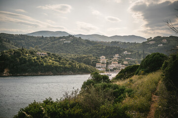 View on San Stefano near Erimitis in Corfu, Greece