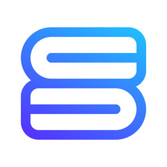Fototapeta premium towel gradient icon