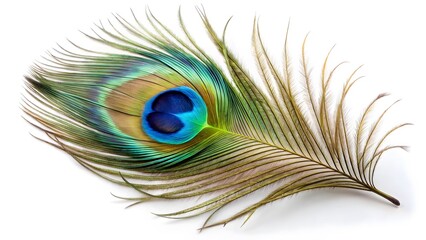 Single Peacock Feather