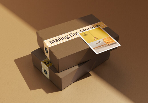 Mailing Box Mockup