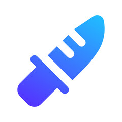 knife gradient fill icon