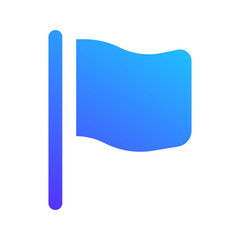 flag gradient fill icon