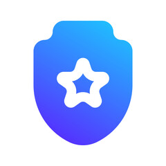 shield gradient fill icon