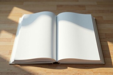 Minimalist vertical photo album with blank pages and empty space, page, minimalist, album