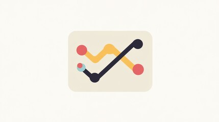 Abstract data visualization graphic