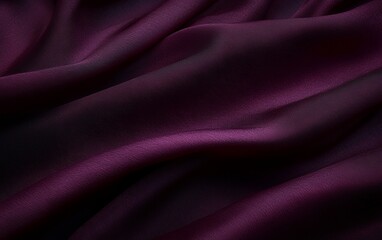 Fototapeta premium Stylish purple satin fabric with luxurious soft waves and elegant smooth texture in a rich draped abstract background for fashion interior and luxury design aesthetics