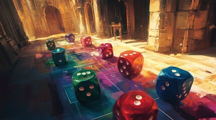 The Fate Dice on the Ancient Chessboard