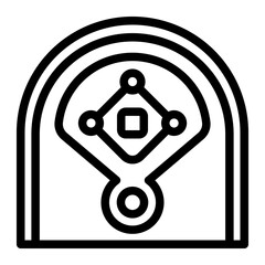 This Baseball Field icon is suitable for Baseball Sport
