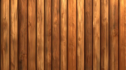 Obraz premium A smooth, wooden wall with vertical planks, showcasing rich textures and warm tones, ideal for rustic or natural decor themes.