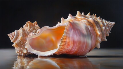 Obraz premium The tranquil beauty of seashells