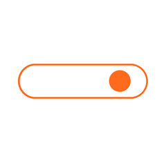 Switch On Of Illustration decoration pattern or creative idea orange icon	