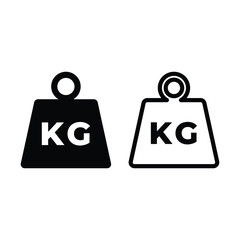 weight kilogram icon vector design template
