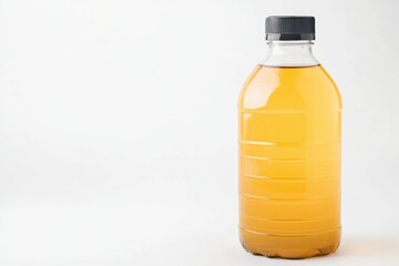 Professional quality engine oil bottle on a pristine white backdrop for automotive and mechanical applications